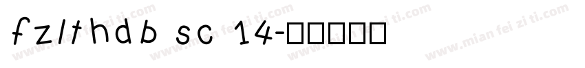 fzlthdb sc 14字体转换